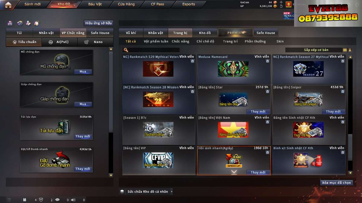 shop acc cf uy tin gia re